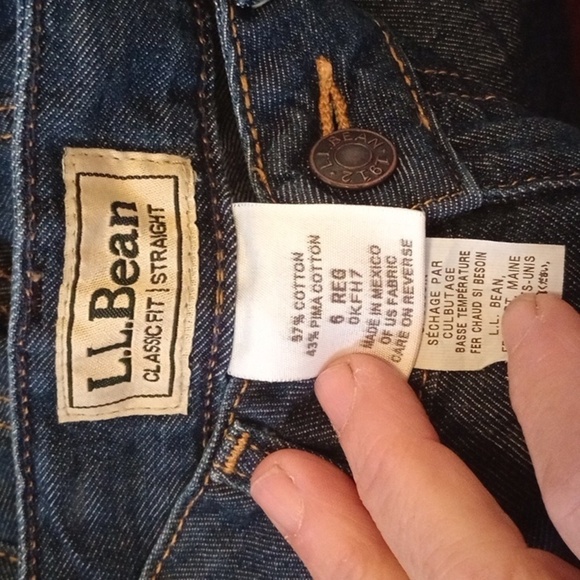 L.l.Bean size 6 women's capris jeans - Picture 2 of 3